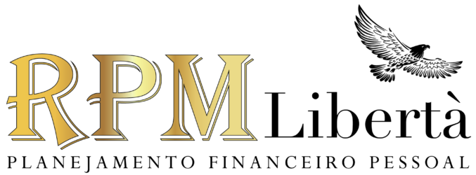 alcançar a liberdade financeira representada pela águia voando alto na logomarca RPM Libertà Planejamento Financeiro Pessoal